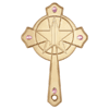 Jeffree Star-Hand Mirror-Gold Chrome Cross
