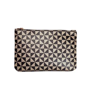 IPSY- Cosmetiquera Sencilla Dorado con Negro