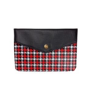 IPSY- Cosmetiquera Sencilla Negro con Rojo